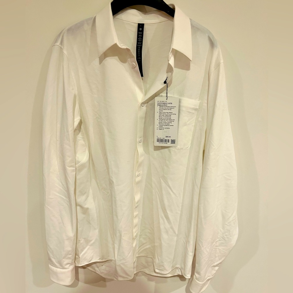 Lululemon long sleeve button down size large